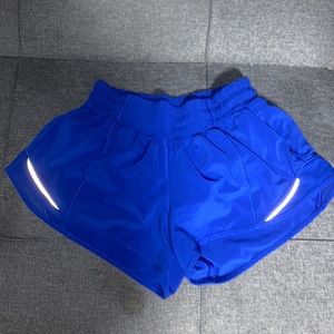 Royal blue size 2 lululemon Hotty Hot shorts.